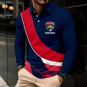 Limited Edition – Customized Nhl Florida Panthers Men Long Sleeve Polo Shirt