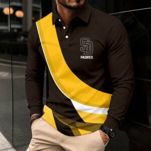 Limited Edition – Customized MLB San Diego Padres Men’s Long Sleeve Polo Shirt