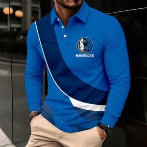 Limited Edition – Customized NBA Dallas Mavericks Men Long Sleeve Polo Shirt