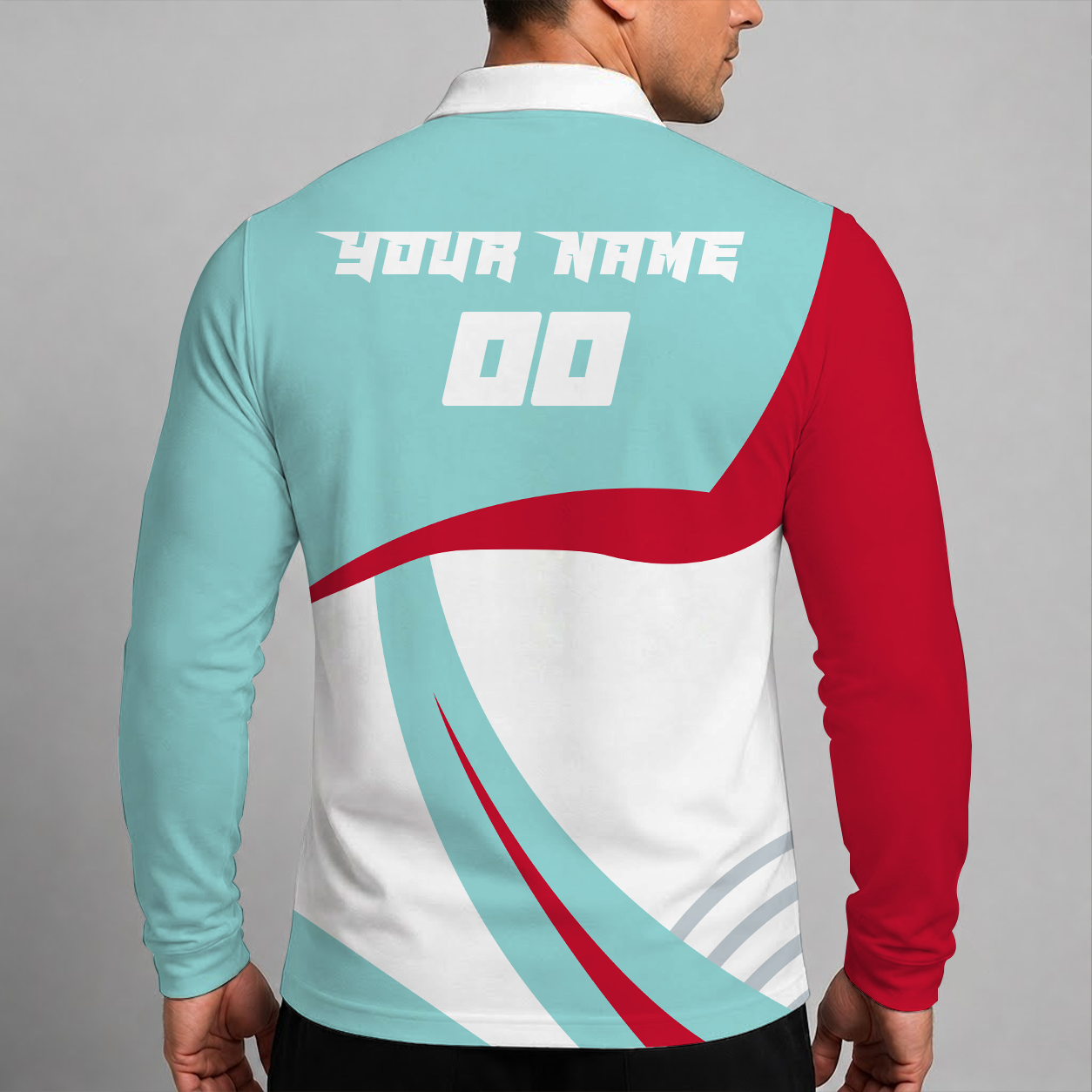 Limited Edition – Customized Nhl Seattle Kraken Men Long Sleeve Polo Shirt - Image 2