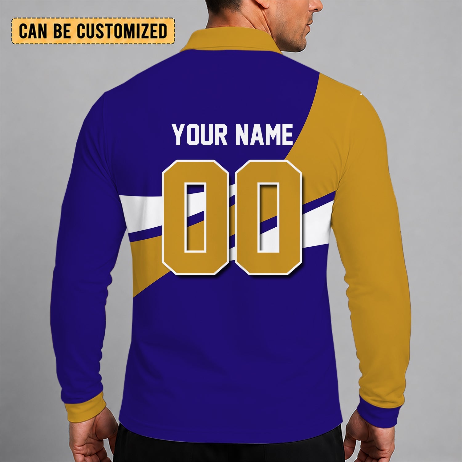Limited Edition – Customized NFL Baltimore Ravens Long Sleeve Polo Shirt - Image 2