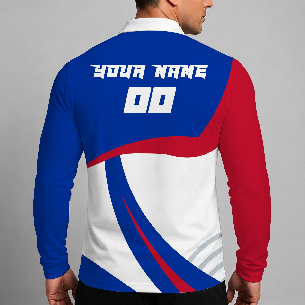 Limited Edition – Customized Nhl New York Rangers Men Long Sleeve Polo Shirt - Image 2
