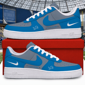 Limited Edition – Customized NFL Detroit Lions Air Force 1 Shoes