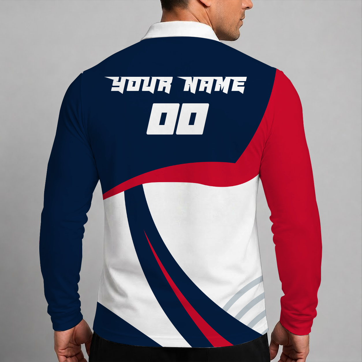 Limited Edition – Customized Nhl Washington Capitals Men Long Sleeve Polo Shirt - Image 2