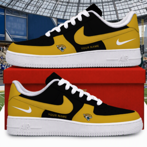 Limited Edition – Customized NFL Jacksonville Jaguars Air Force 1 Shoes