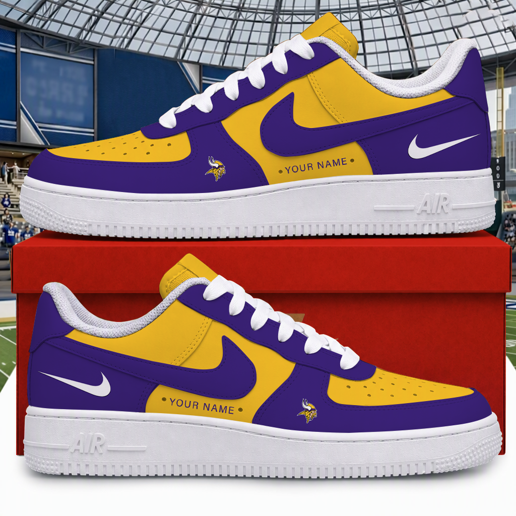 Limited Edition – Customized NFL Minnesota Vikings Air Force 1 Shoes