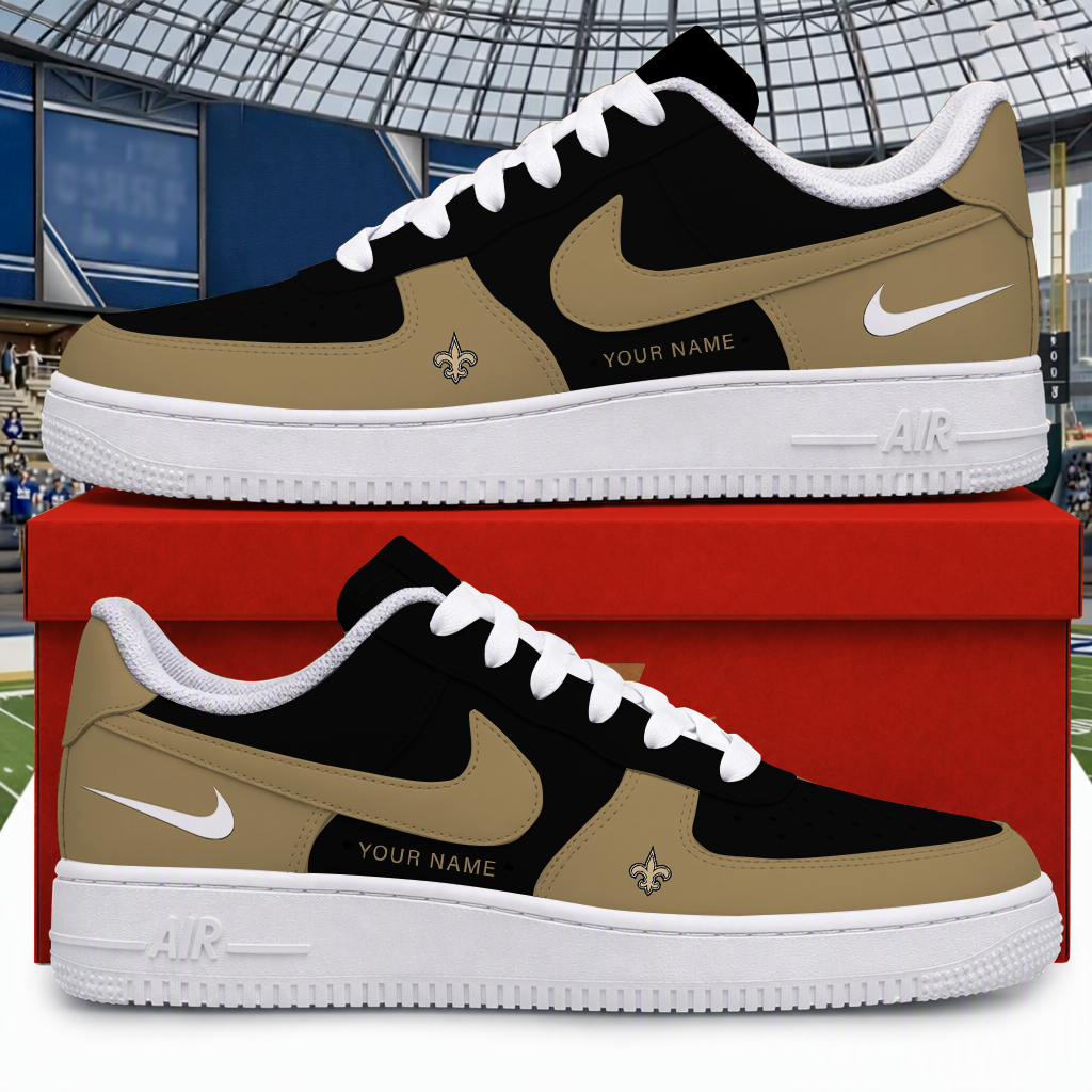 Limited Edition – Customized NFL New Orleans Saints Air Force 1 Shoes
