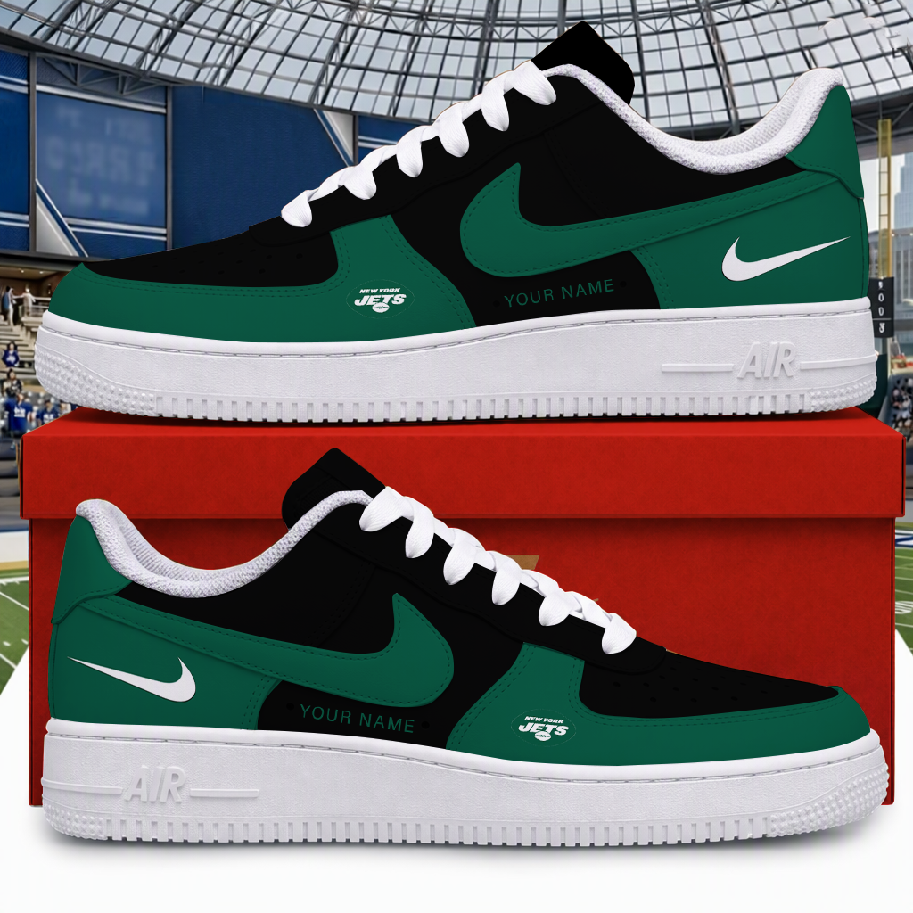 Limited Edition – Customized NFL New York Jets Air Force 1 Shoes