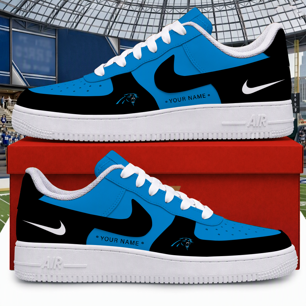 Limited Edition – Customized NFL Carolina Panthers Air Force 1 Shoes