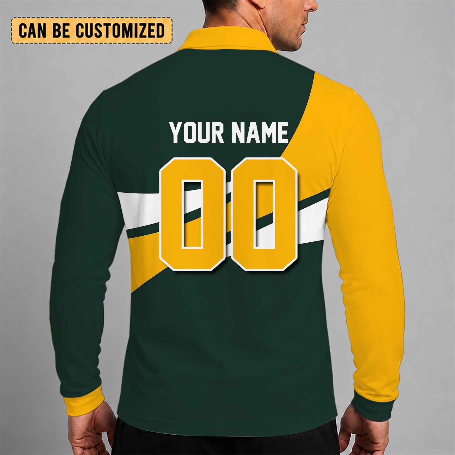 Limited Edition – Customized NFL Green Bay Packers Long Sleeve Polo Shirt - Image 2