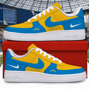 Limited Edition – Customized NFL Los Angeles Chargers Air Force 1 Shoes