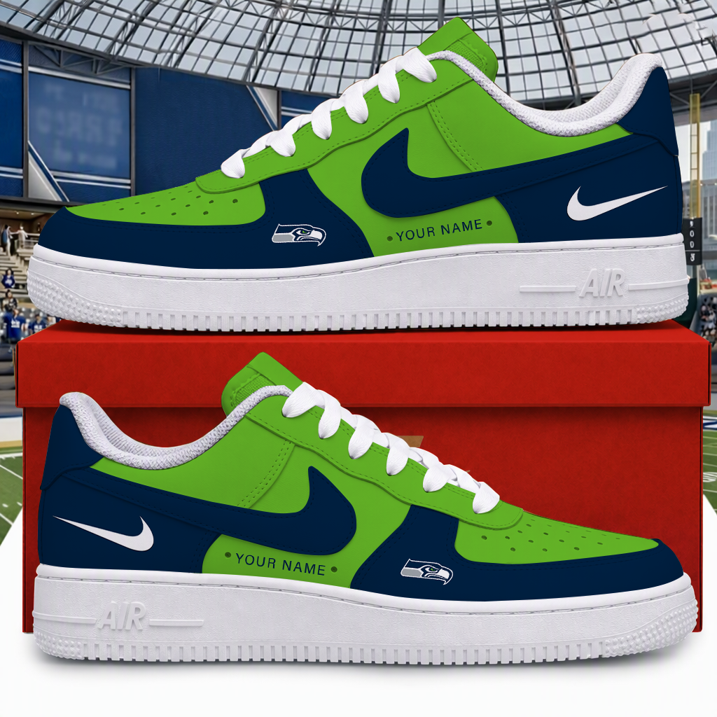 Limited Edition – Customized NFL Seattle Seahawks Air Force 1 Shoes
