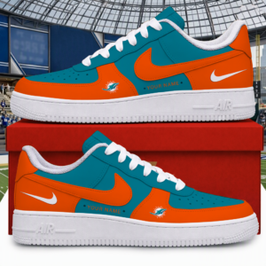Limited Edition – Customized NFL Miami Dolphins Air Force 1 Shoes