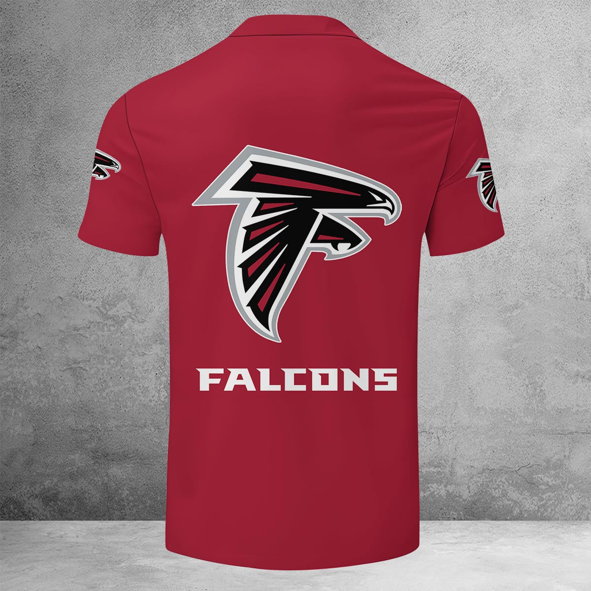 Limited Edition – Customized NFL Atlanta Falcons Zip Polo Shirt - Image 3