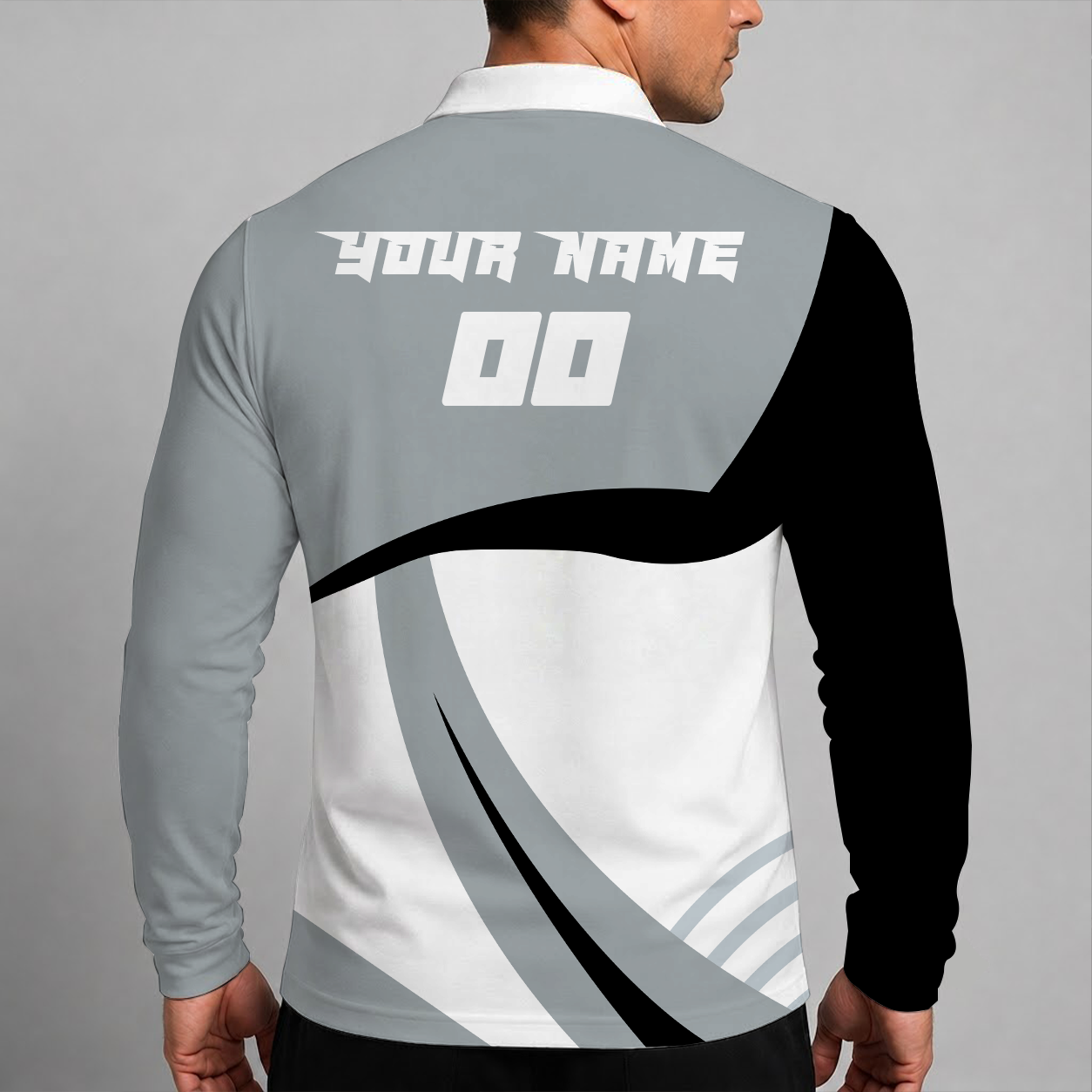 Limited Edition – Customized Nhl Los Angeles Kings Men Long Sleeve Polo Shirt - Image 2