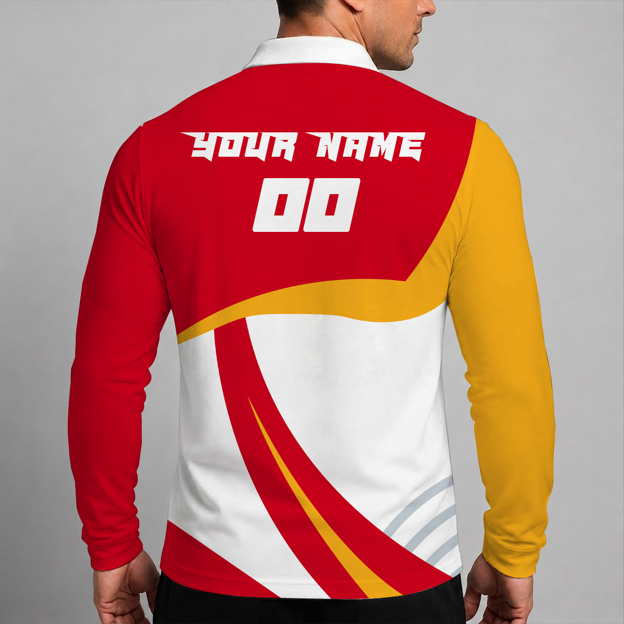 Limited Edition – Customized Nhl Calgary Flames Men Long Sleeve Polo Shirt - Image 2
