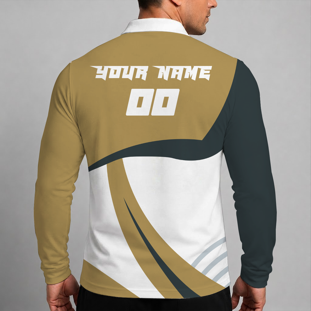 Limited Edition – Customized Nhl Vegas Golden Knights Men Long Sleeve Polo Shirt - Image 2