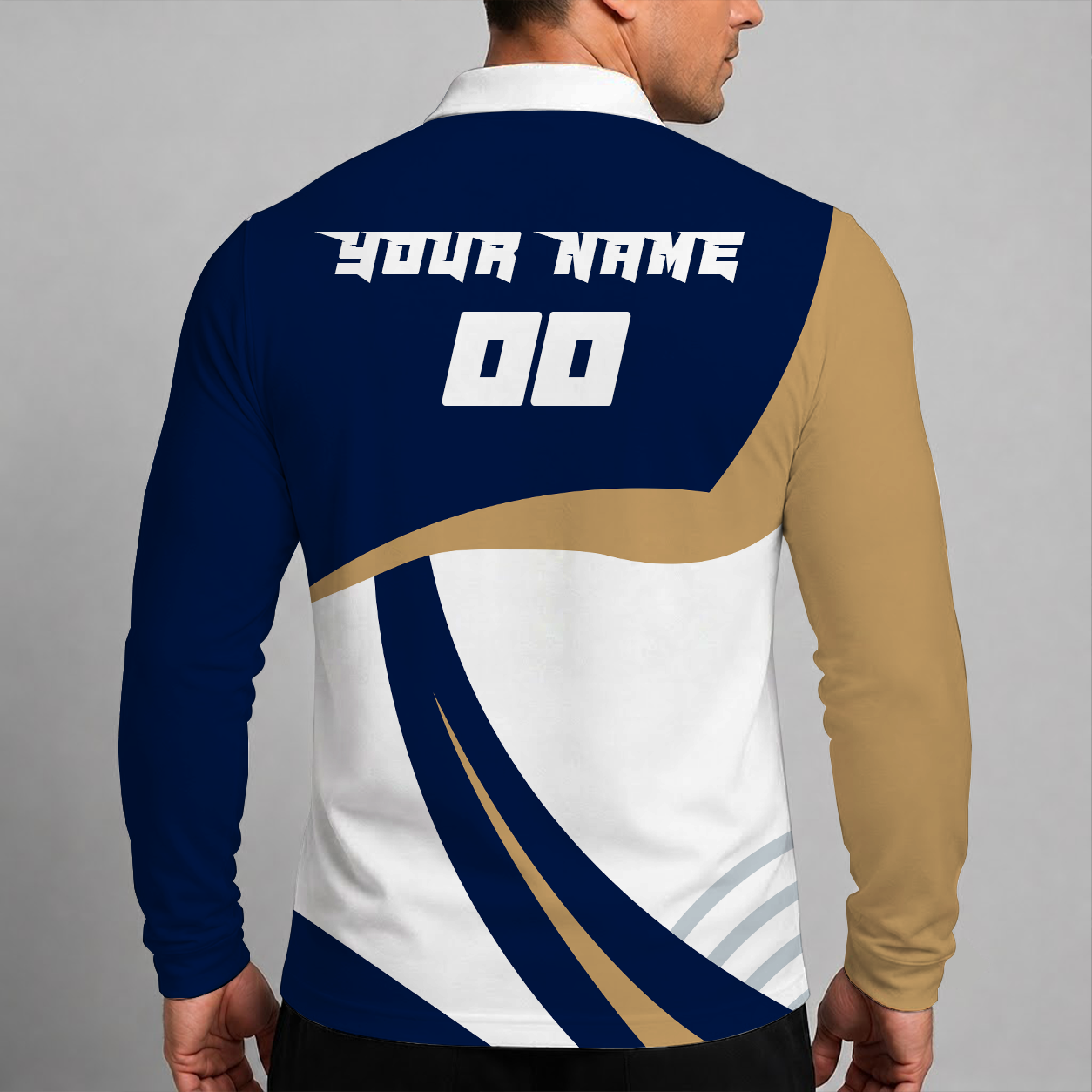 Limited Edition – Customized NBA New Orleans Pelicans Men Long Sleeve Polo Shirt - Image 2