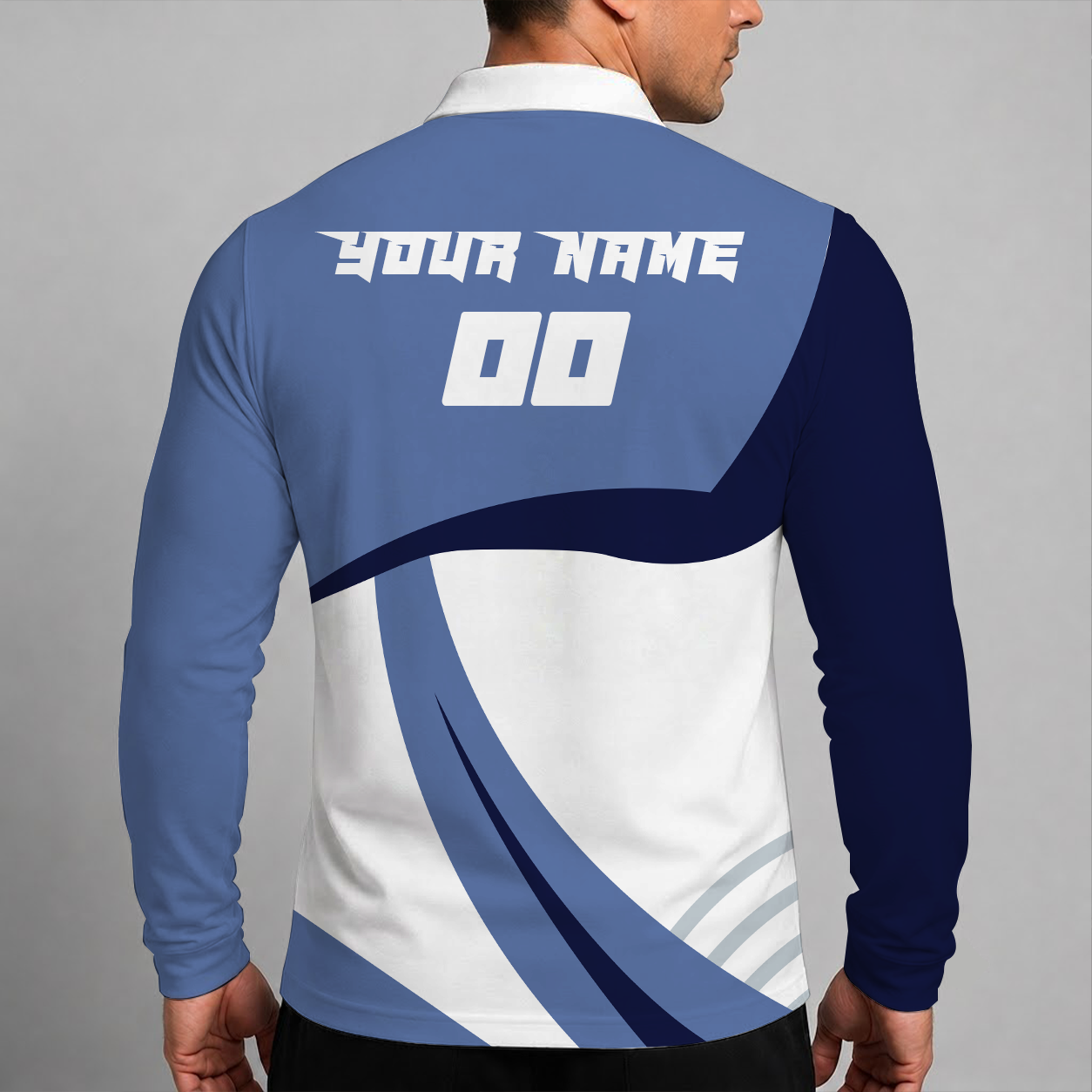 Limited Edition – Customized NBA Memphis Grizzlies Men Long Sleeve Polo Shirt - Image 2