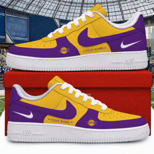 Limited Edition – Customized NBA Los Angeles Lakers Air Force 1 Shoes