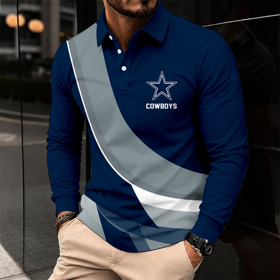 Limited Edition – Customized NFL Dallas Cowboys Long Sleeve Polo Shirt