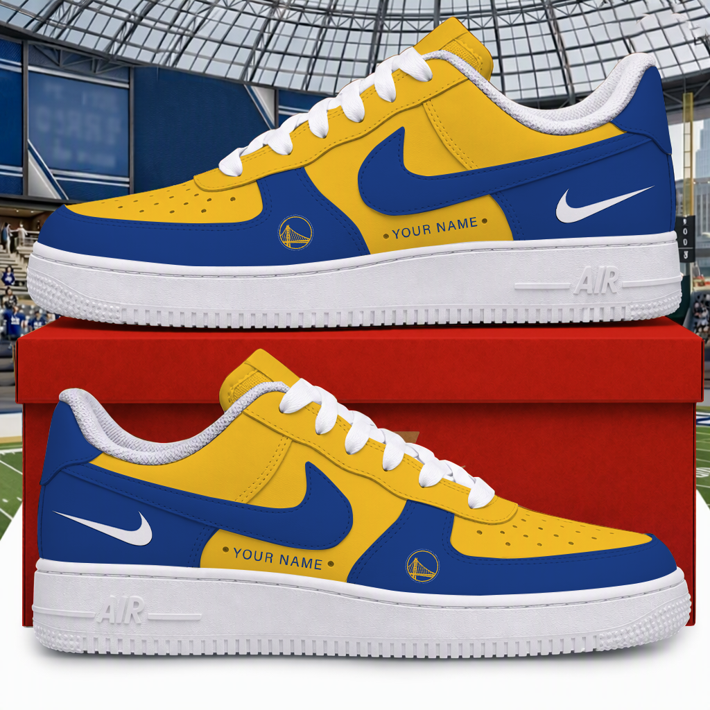 Limited Edition – Customized NBA Golden State Warriors Air Force 1 Shoes