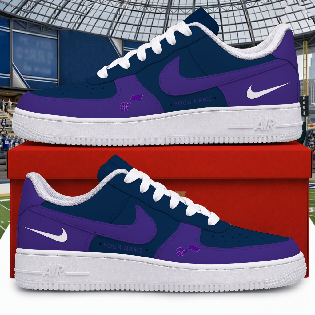 Limited Edition – Customized NBA Utah Jazz Air Force 1 Shoes