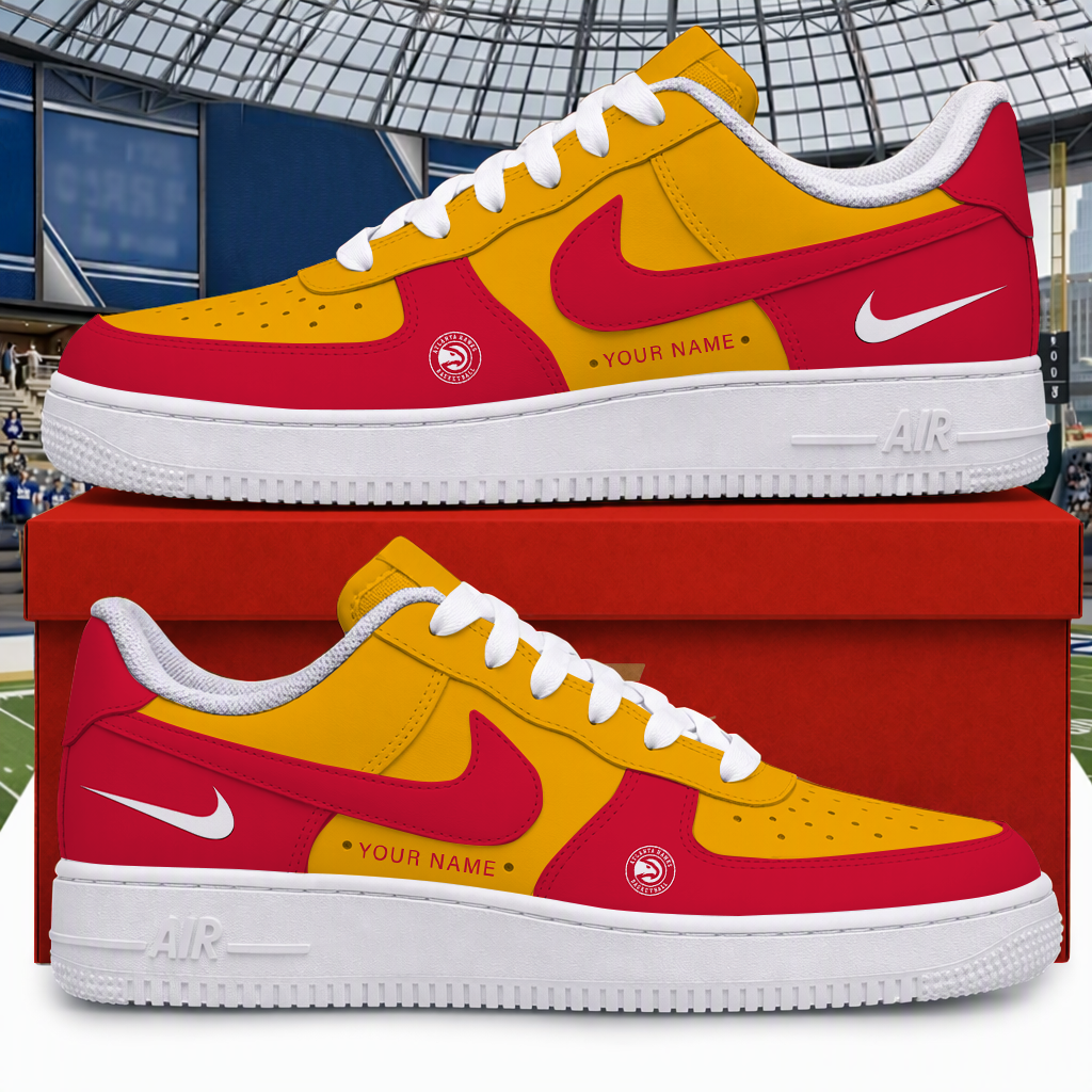 Limited Edition – Customized NBA Atlanta Hawks Air Force 1 Shoes