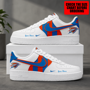 Limited Edition – Customized NBA Oklahoma City Thunder Air Force 1 Shoes