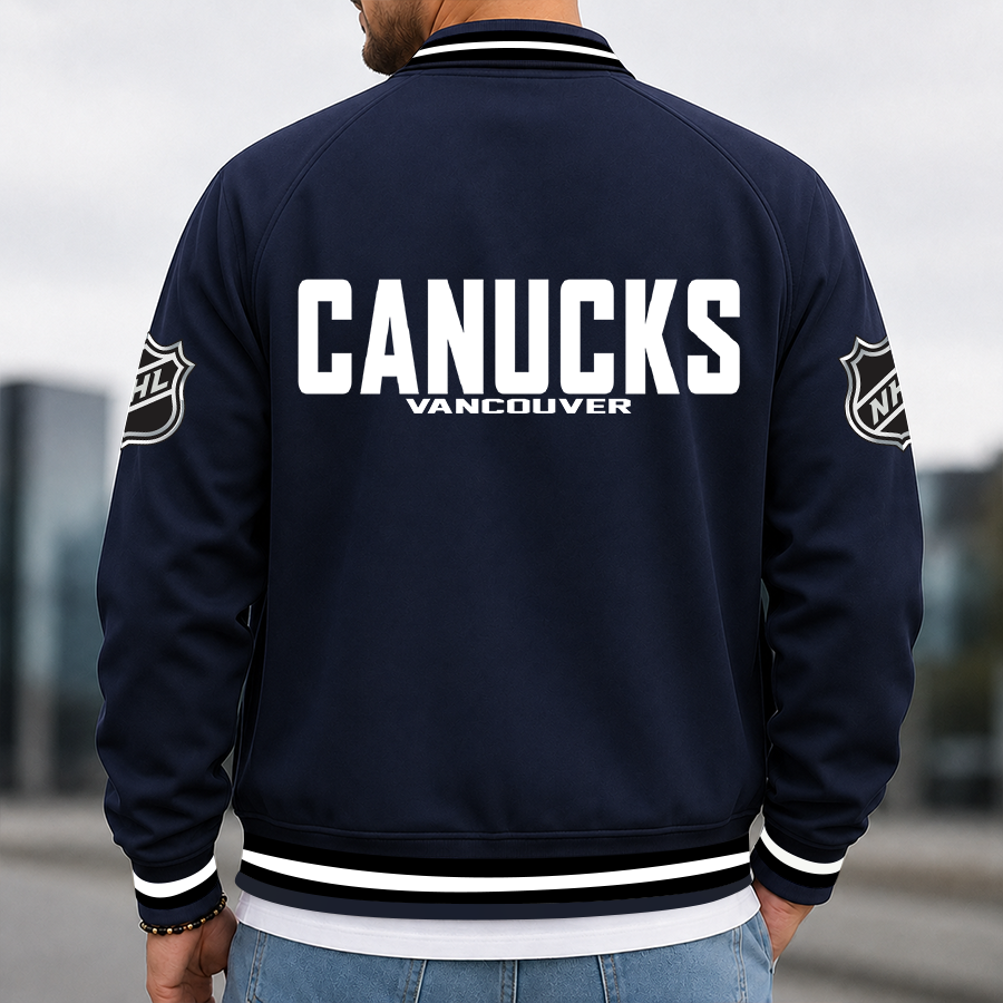 Limited Edition – Customized Nhl Vancouver Canucks Multicolor Men’s Casual Jacket - Image 3