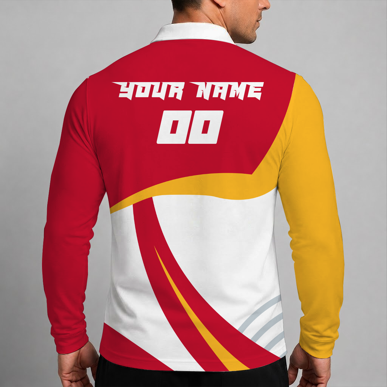 Limited Edition – Customized NBA Atlanta Hawks Men Long Sleeve Polo Shirt - Image 2