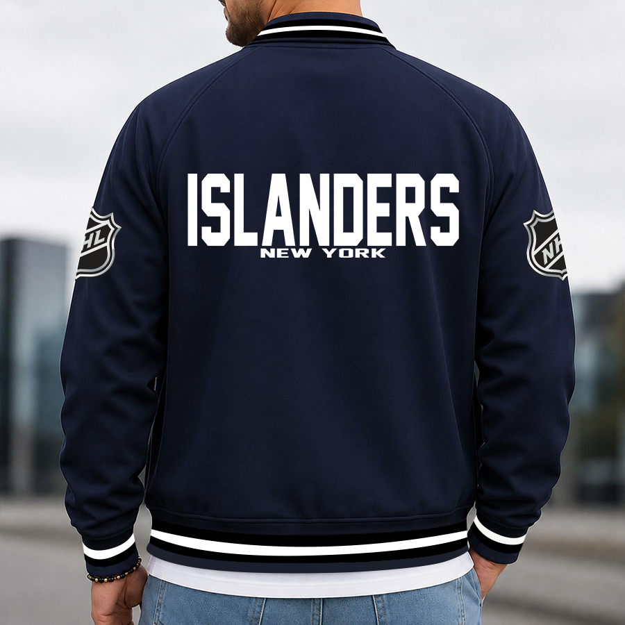 Limited Edition – Customized Nhl New York Islanders Multicolor Men’s Casual Jacket - Image 3