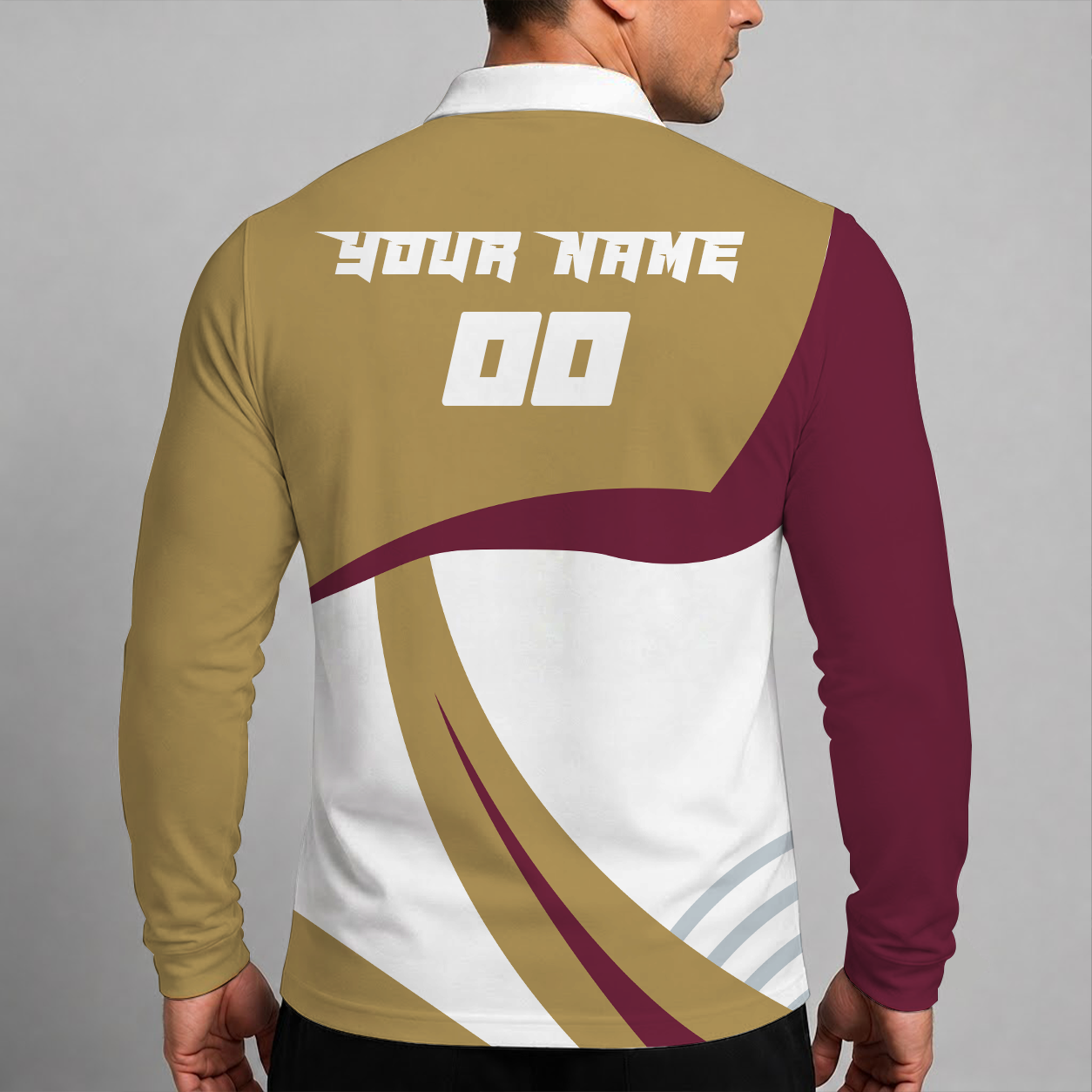 Limited Edition – Customized NBA Cleveland Cavaliers Men Long Sleeve Polo Shirt - Image 2