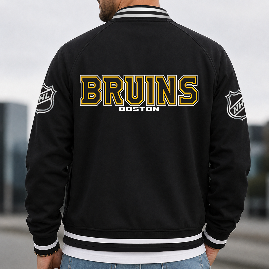 Limited Edition – Customized Nhl Boston Bruins Multicolor Men’s Casual Jacket - Image 3