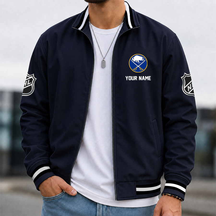 Limited Edition – Customized Nhl Buffalo Sabres Multicolor Men’s Casual Jacket - Image 2
