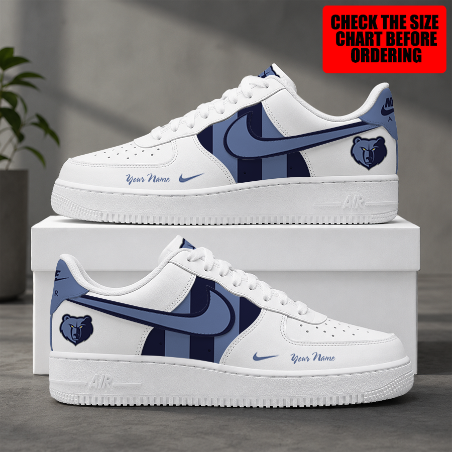 Limited Edition – Customized NBA Memphis Grizzlies Air Force 1 Shoes