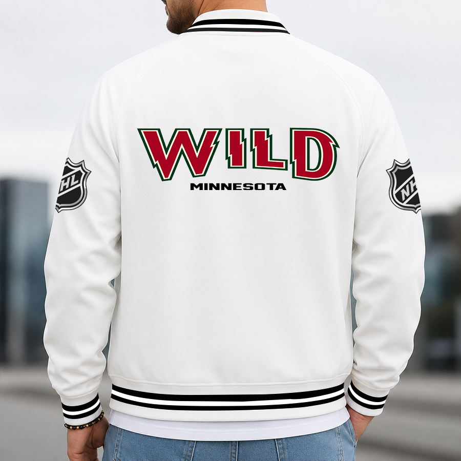 Limited Edition – Customized Nhl Minnesota Wild Multicolor Men’s Casual Jacket - Image 3