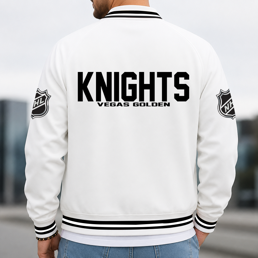 Limited Edition – Customized Nhl Vegas Golden Knights Multicolor Men’s Casual Jacket - Image 3