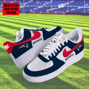 Limited Edition – Customized NFL New England Patriots Air Force 1 Shoes