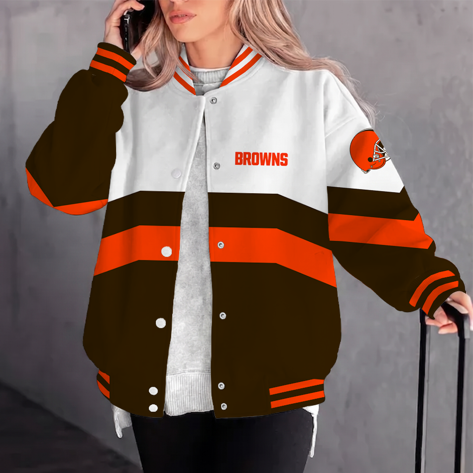 Limited Edition – Customized NFL Cleveland Browns Varsity Jacket & Baseball Jacket