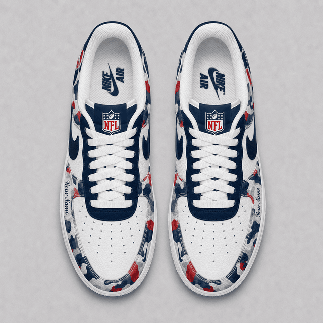 Limited Edition – Customized NFL New England Patriots Air Force 1 Shoes - Image 2
