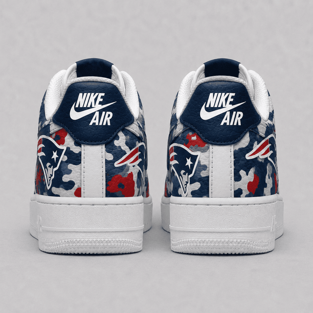 Limited Edition – Customized NFL New England Patriots Air Force 1 Shoes - Image 3