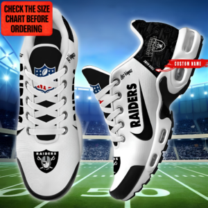 Limited Edition – Customized NFL Las Vegas Raiders Air Max Plus Sneakers
