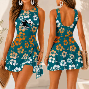 Limited Edition – Customized Nhl San Jose Sharks Women’s Summer Skort Dress