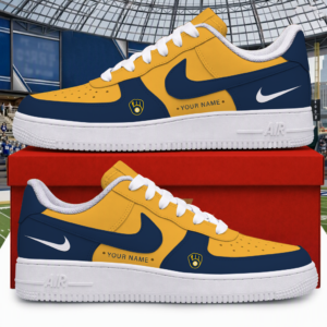Limited Edition – Customized MLB Milwaukee Brewers Air Force 1 Shoes
