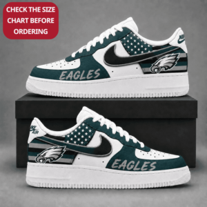 Limited Edition – Customized NFL Philadelphia Eagles Air Force 1 Shoes
