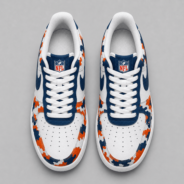 Limited Edition – Customized NFL Denver Broncos Air Force 1 Shoes - Image 2