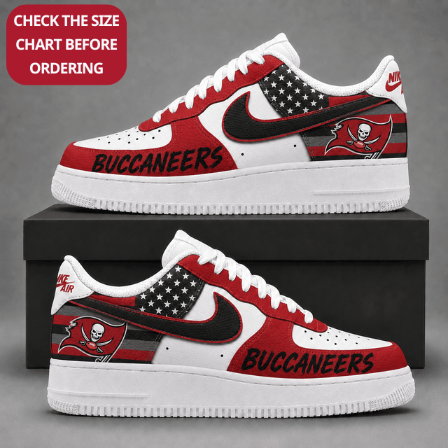 Limited Edition – Customized NFL Tampa Bay Buccaneers Air Force 1 Shoes