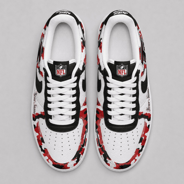 Limited Edition – Customized NFL Atlanta Falcons Air Force 1 Shoes - Image 2