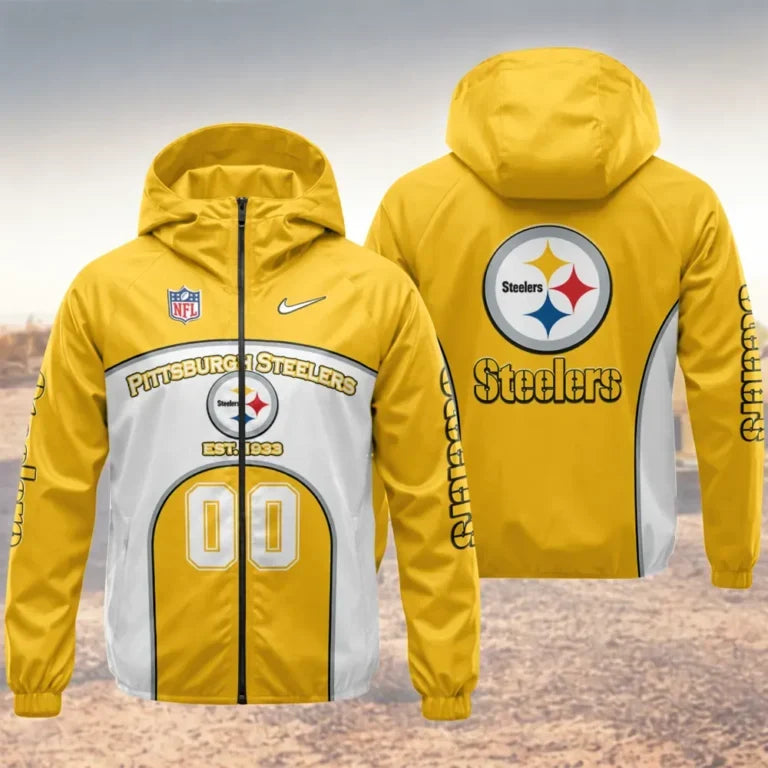 Limited Edition – Customized NFL Pittsburgh Steelers Windbreaker Jacket